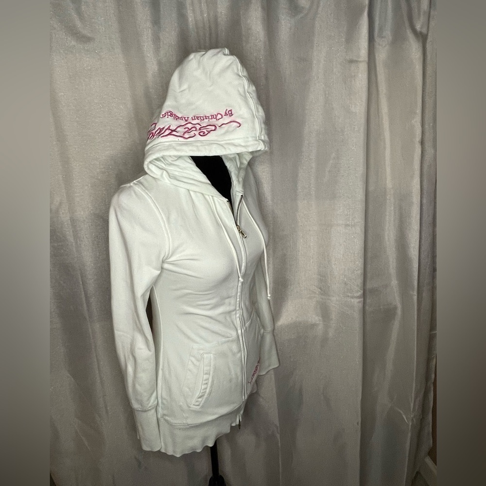 Vintage Ed Hardy By Christian Audigier Y2K Zip Hoodie small‌‌